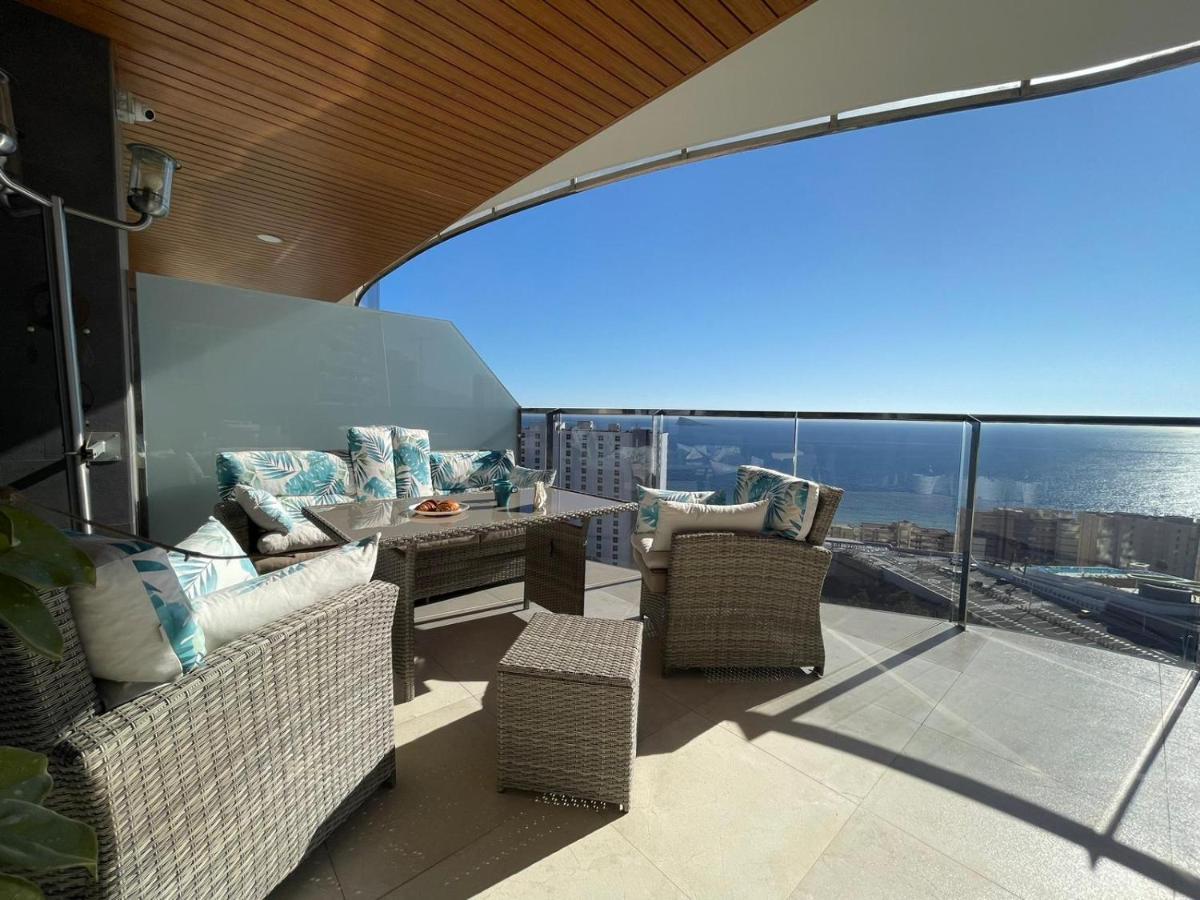 Appartement Sunset Waves Benidorm Julieta Vistas Al Mar Premium 200 Mt2 Con Jacuzzi En Terraza Extérieur photo