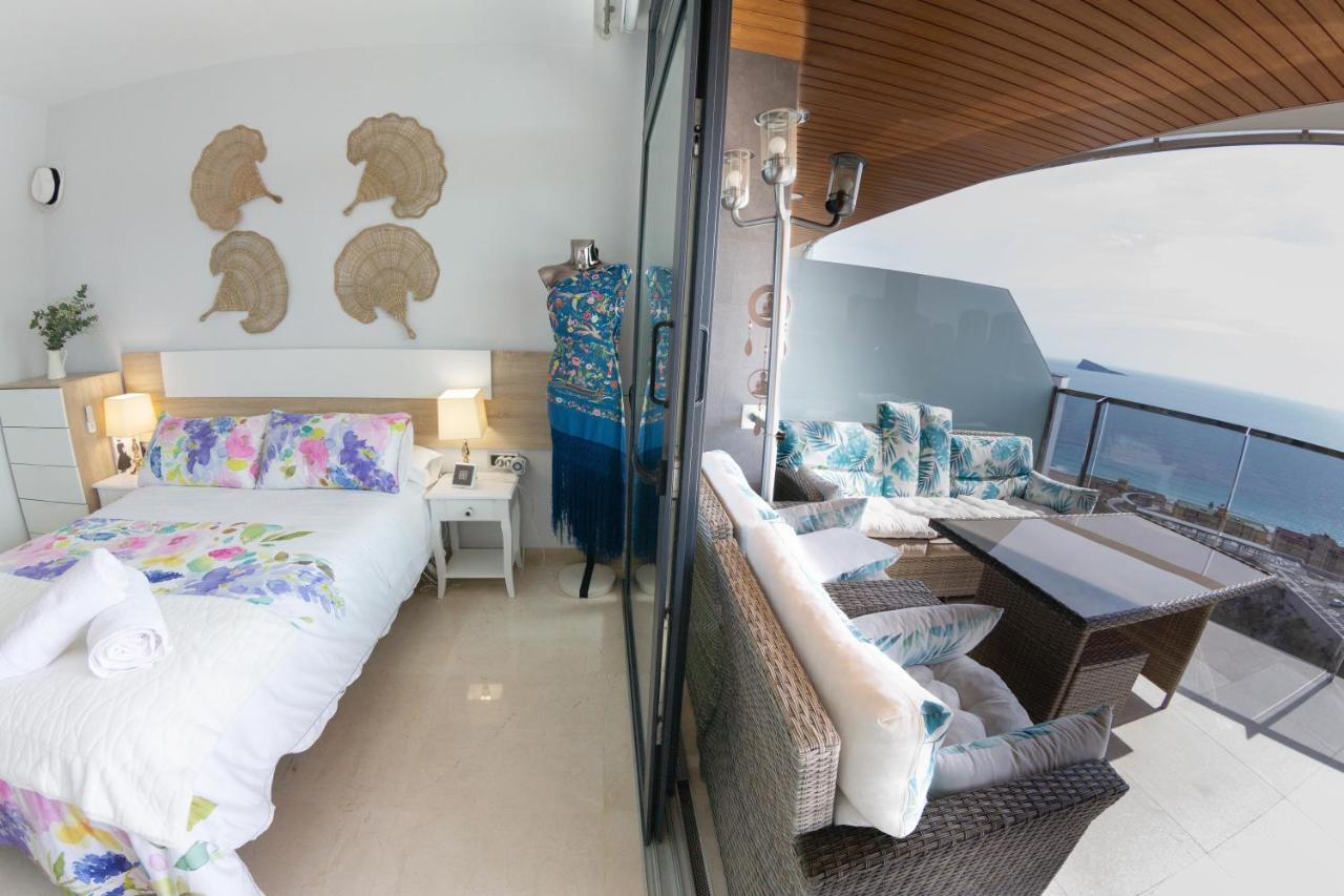 Appartement Sunset Waves Benidorm Julieta Vistas Al Mar Premium 200 Mt2 Con Jacuzzi En Terraza Extérieur photo